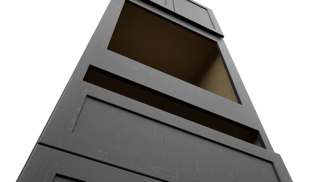 Fabuwood Galaxy Cobblestone OC3396C Tall Oven Cabinet Combo, Detail View