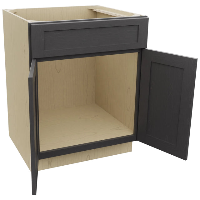Fabuwood Galaxy Cobblestone SB27 Base Sink Cabinet, Open View