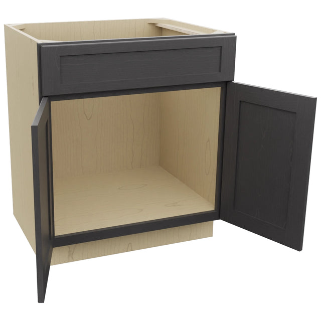 Fabuwood Galaxy Cobblestone SB30 Base Sink Cabinet, Open View
