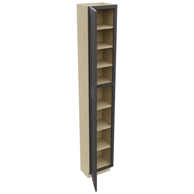 Fabuwood Galaxy Cobblestone TP151293 Tall Pantry Cabinet, Open View