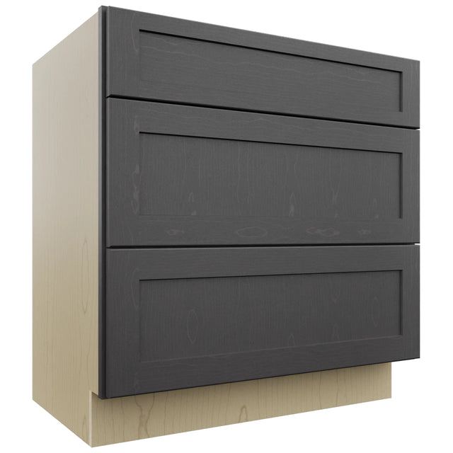Fabuwood Galaxy Cobblestone VDB33-34 Vanity Drawer Cabinet, Front View
