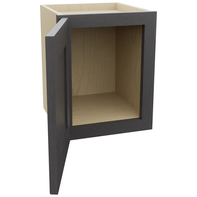 Fabuwood Galaxy Cobblestone W1215 Wall Standard Cabinet, Open View