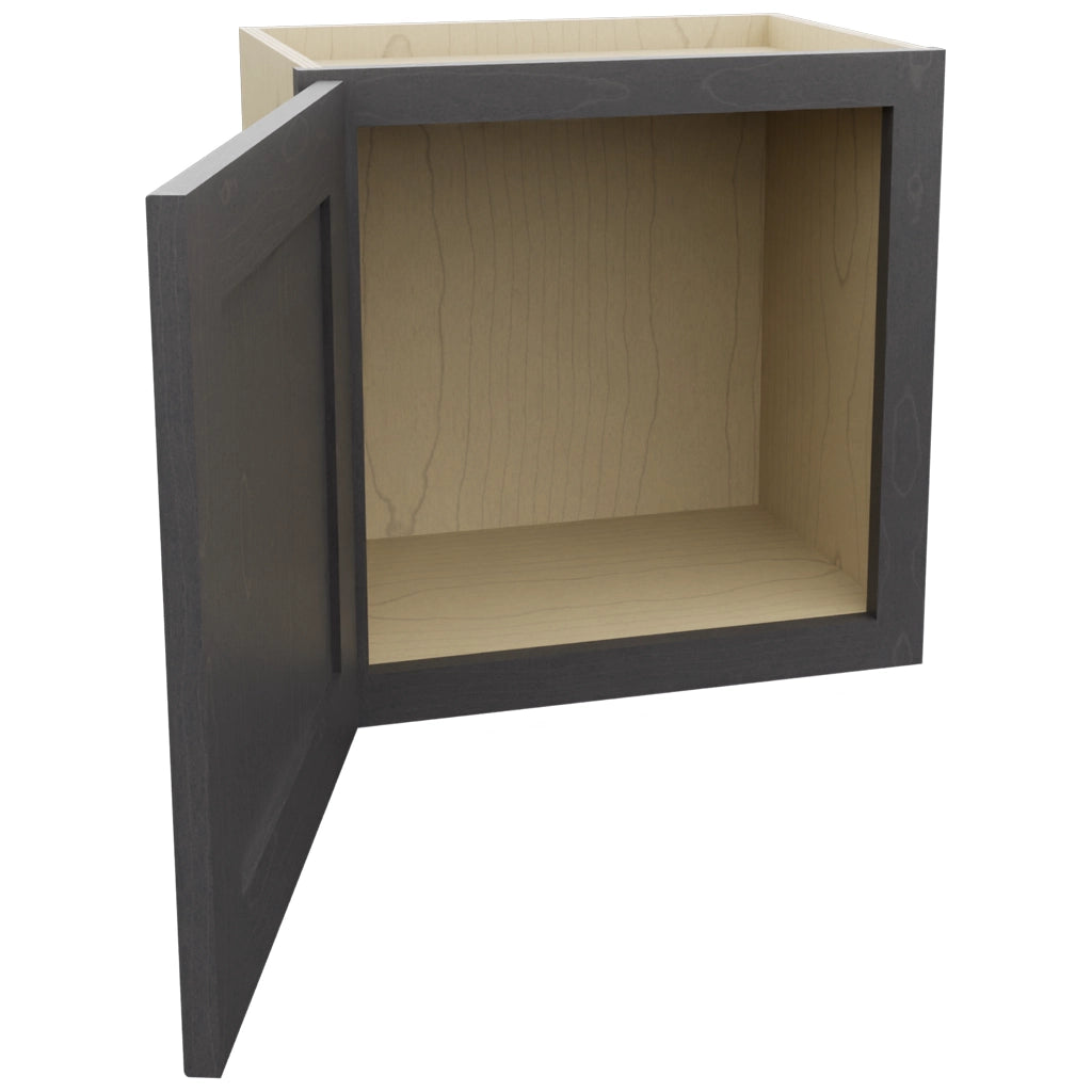 Fabuwood Galaxy Cobblestone W1818 Wall Standard Cabinet, Open View