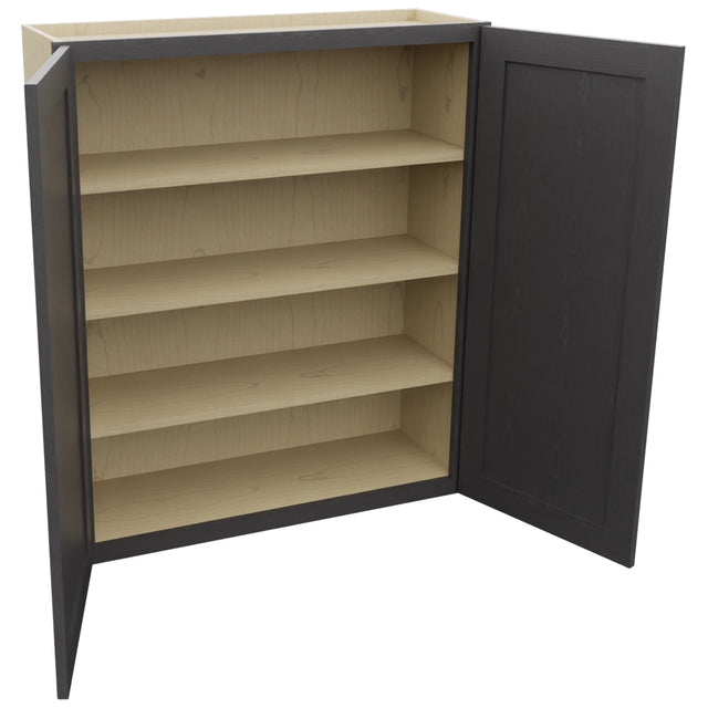 Fabuwood Galaxy Cobblestone W3642 Wall Standard Cabinet, Open View