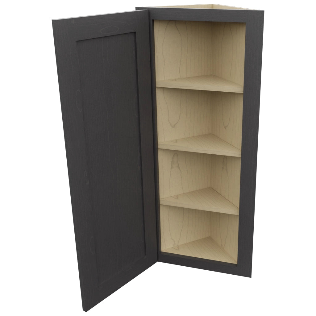Fabuwood Galaxy Cobblestone WAE1239 Wall Angle End Cabinet, Open View