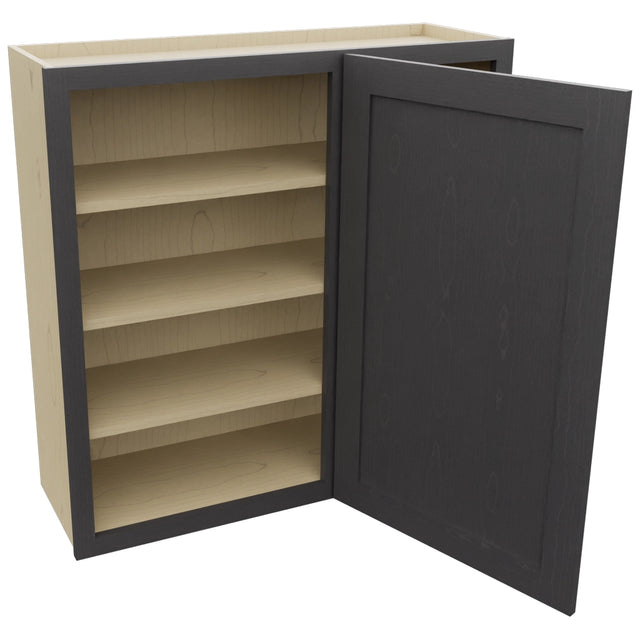 Fabuwood Galaxy Cobblestone WBC3636 Wall Corner Blind Cabinet, Open View