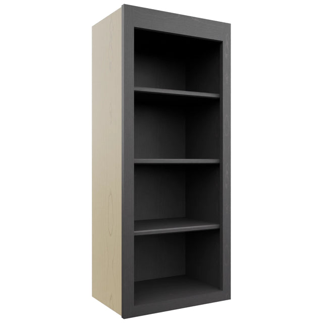 Fabuwood Galaxy Cobblestone WOS1842 Wall Open Shelf, Front View
