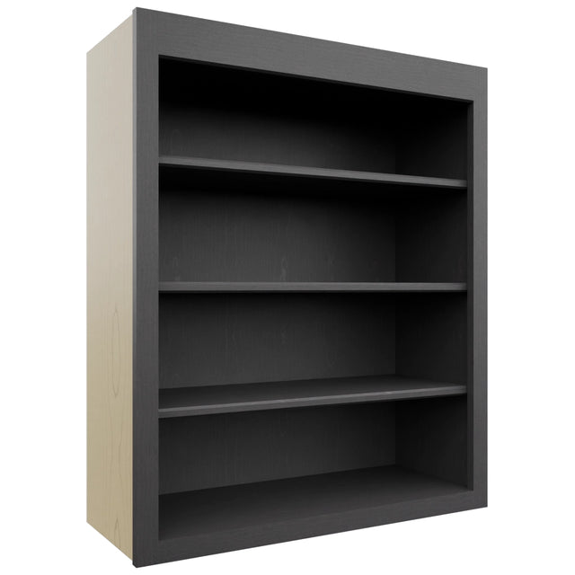 Fabuwood Galaxy Cobblestone WOS3036 Wall Open Shelf, Front View