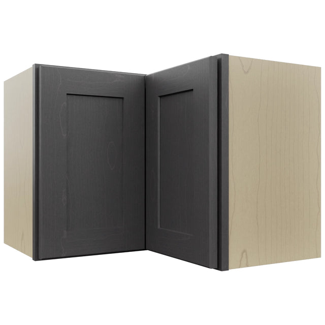 Fabuwood Galaxy Cobblestone WPC2418 Wall Corner Pie Cabinet, Front View