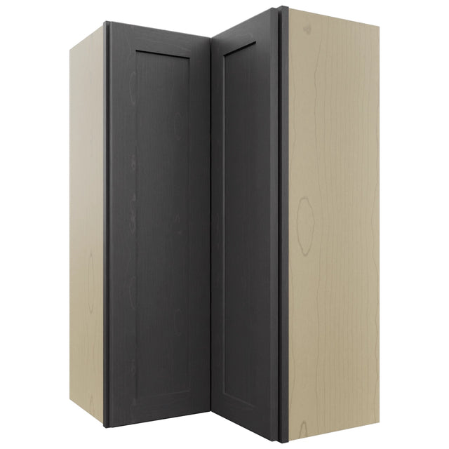 Fabuwood Galaxy Cobblestone WPC2439 Wall Corner Pie Cabinet, Front View