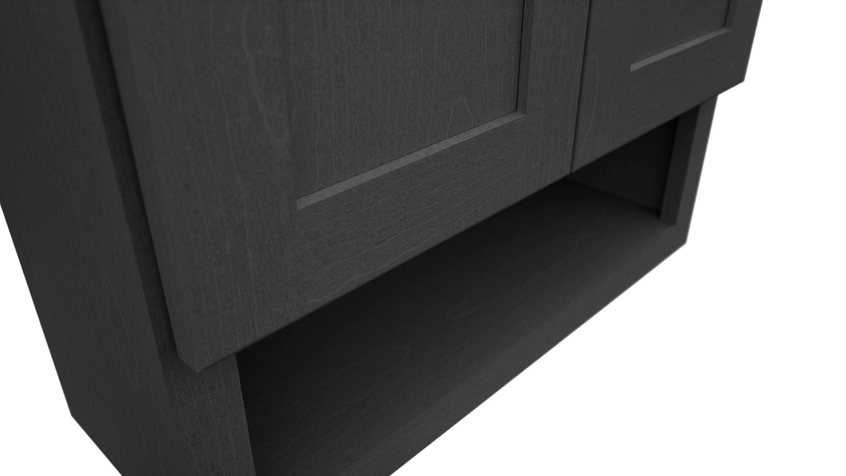 Fabuwood Galaxy Cobblestone WVS2430 Vanity Wall Storage, Detail View