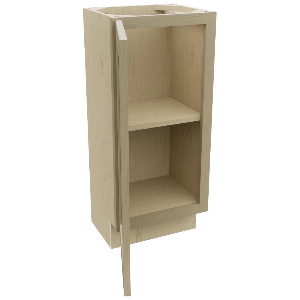 Fabuwood Galaxy Desert Oak B15FD-12D Base Full Door Cabinet, Open View