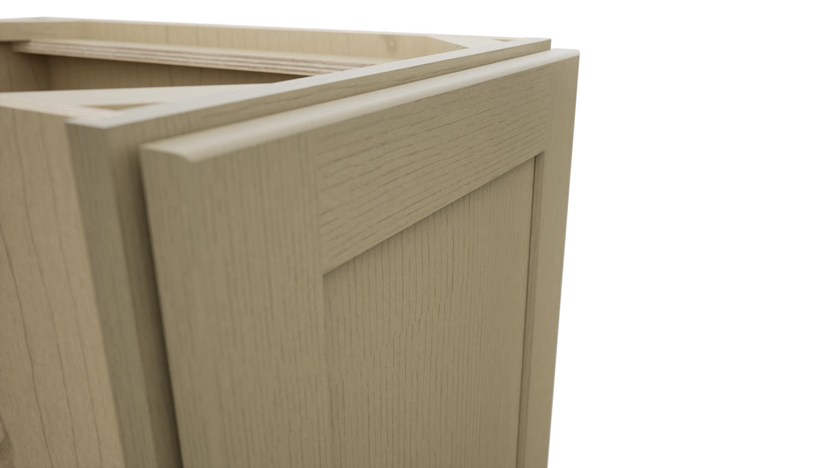 Fabuwood Galaxy Desert Oak B15FD Base Full Door Cabinet, Detail View