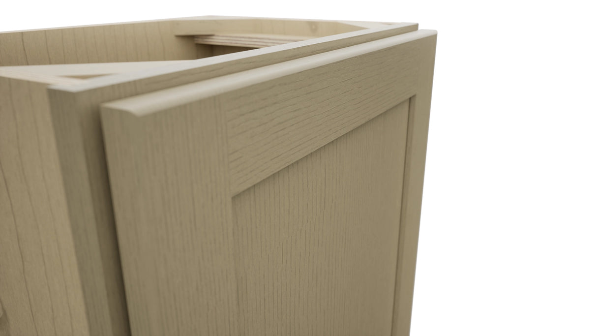 Fabuwood Galaxy Desert Oak B18FD-12D Base Full Door Cabinet, Detail View