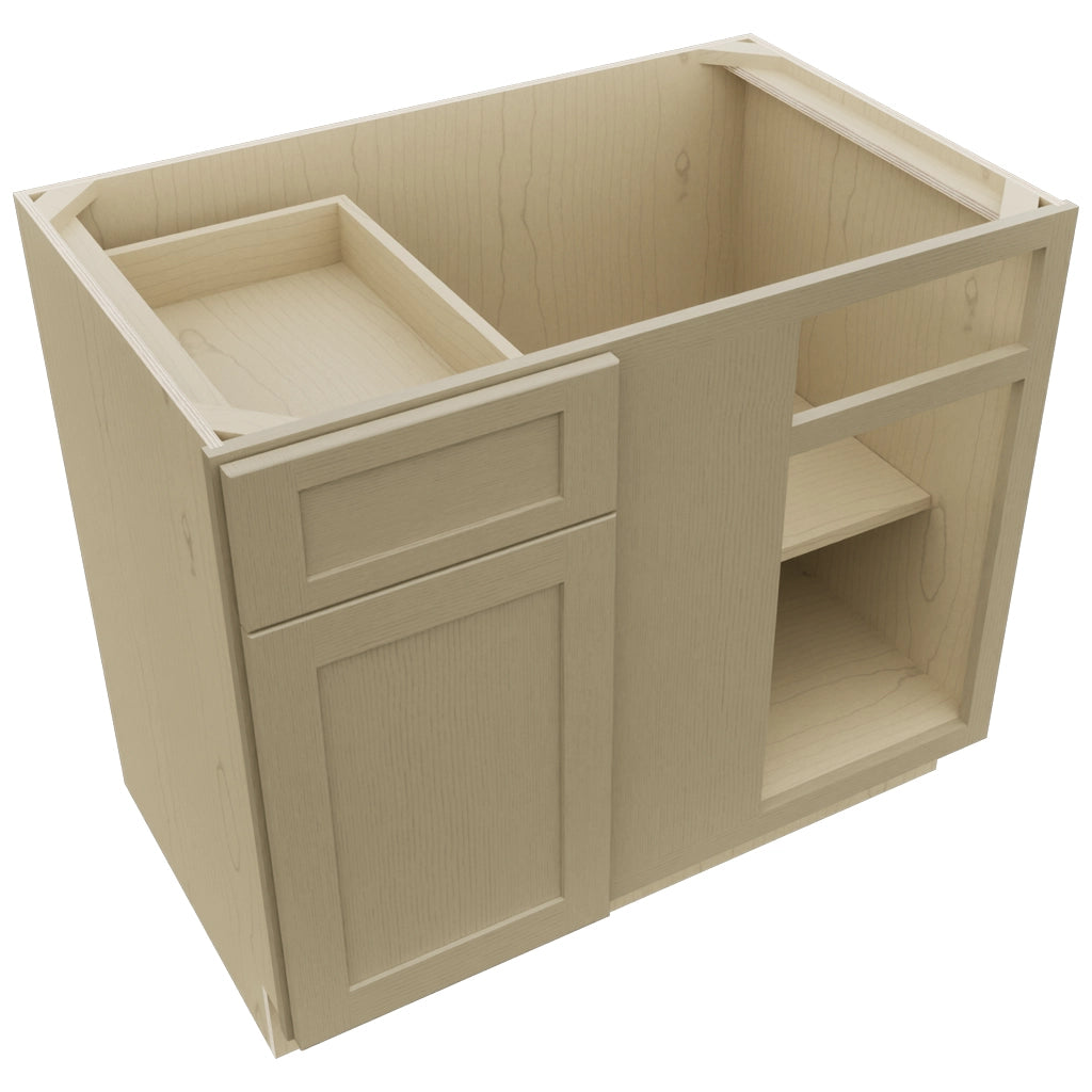 Fabuwood Galaxy Desert Oak BLB42/45 Base Corner Blind Cabinet, Top View