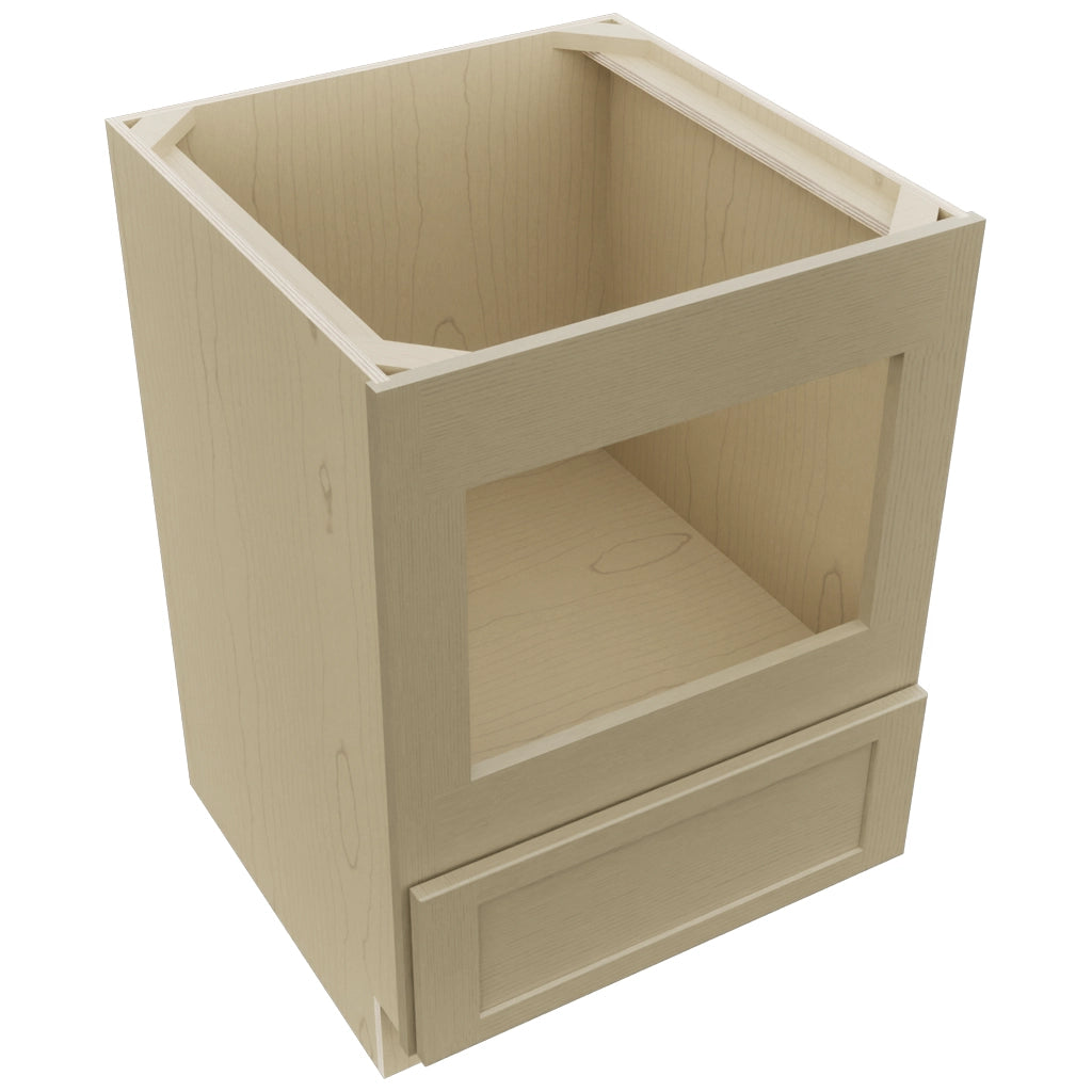 Fabuwood Galaxy Desert Oak BMC24 Base Microwave Cabinet, Top View