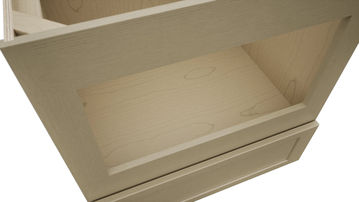 Fabuwood Galaxy Desert Oak BMC30 Base Microwave Cabinet, Detail View