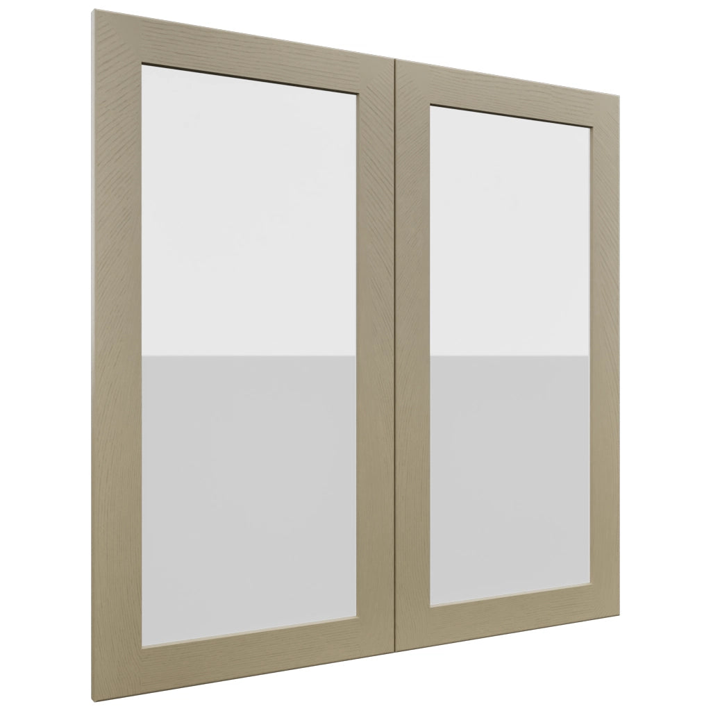 Fabuwood Galaxy Desert Oak DS GDW3636 Wall Glass Door, Front View