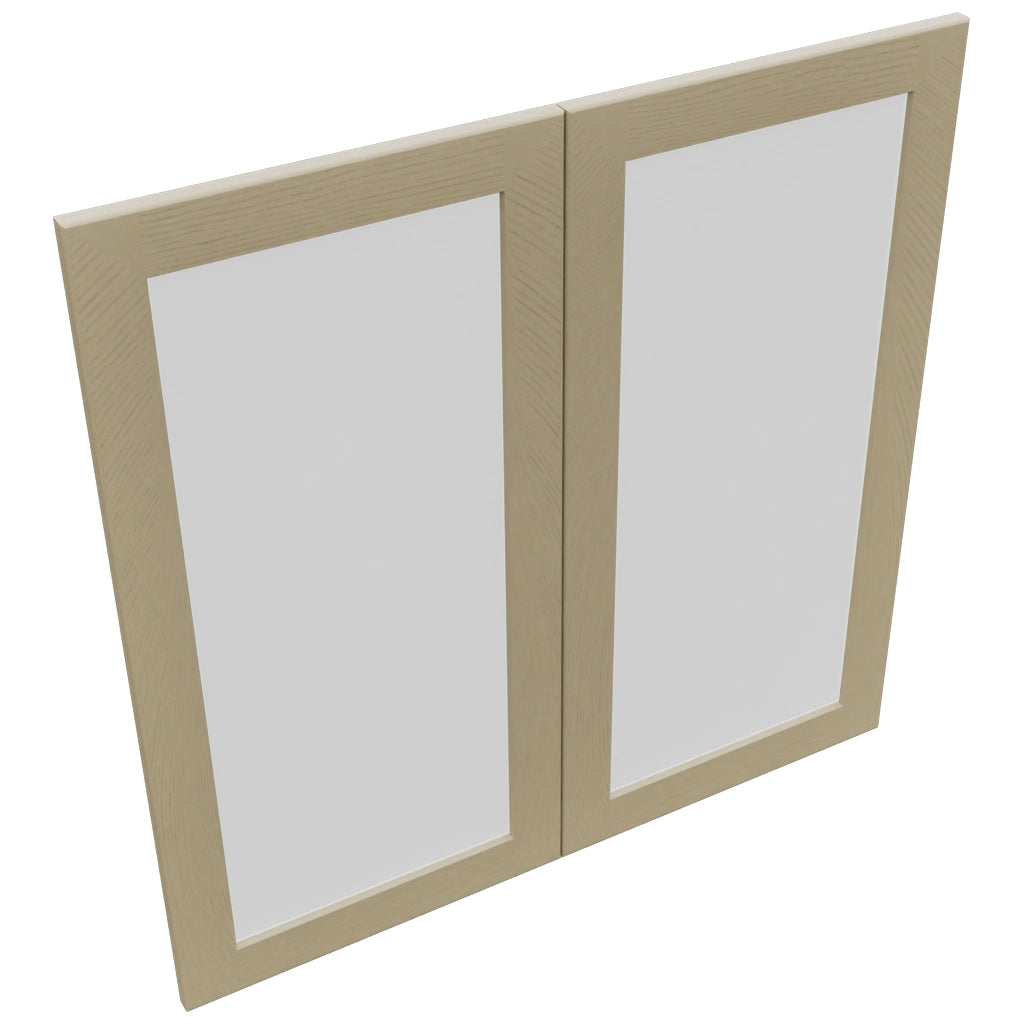 Fabuwood Galaxy Desert Oak DS GDW3636 Wall Glass Door, Top View