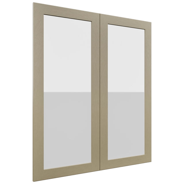 Fabuwood Galaxy Desert Oak DS GDW3642 Wall Glass Door, Front View