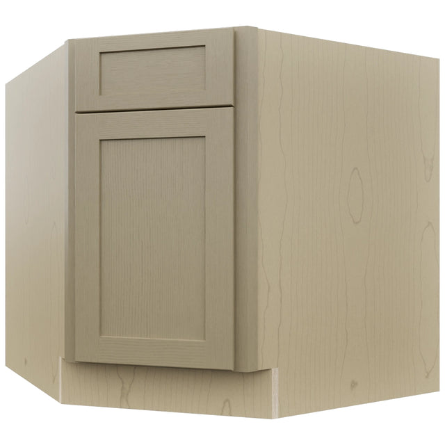 Fabuwood Galaxy Desert Oak DSB36 Base Corner Diagonal Sink Cabinet, Front View