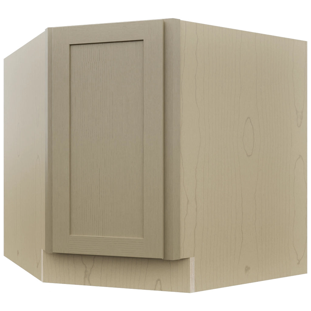 Fabuwood Galaxy Desert Oak DSB36FD Base Corner Diagonal Sink Cabinet, Front View