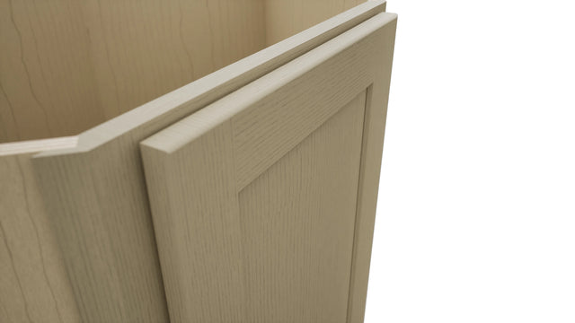 Fabuwood Galaxy Desert Oak DSB36FD Base Corner Diagonal Sink Cabinet, Detail View