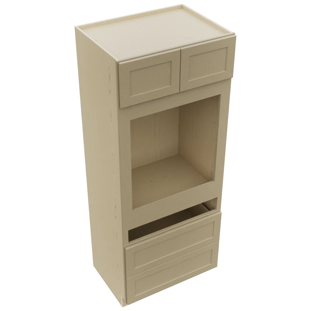Fabuwood Galaxy Desert Oak OC3384C Tall Oven Cabinet Combo, Top View