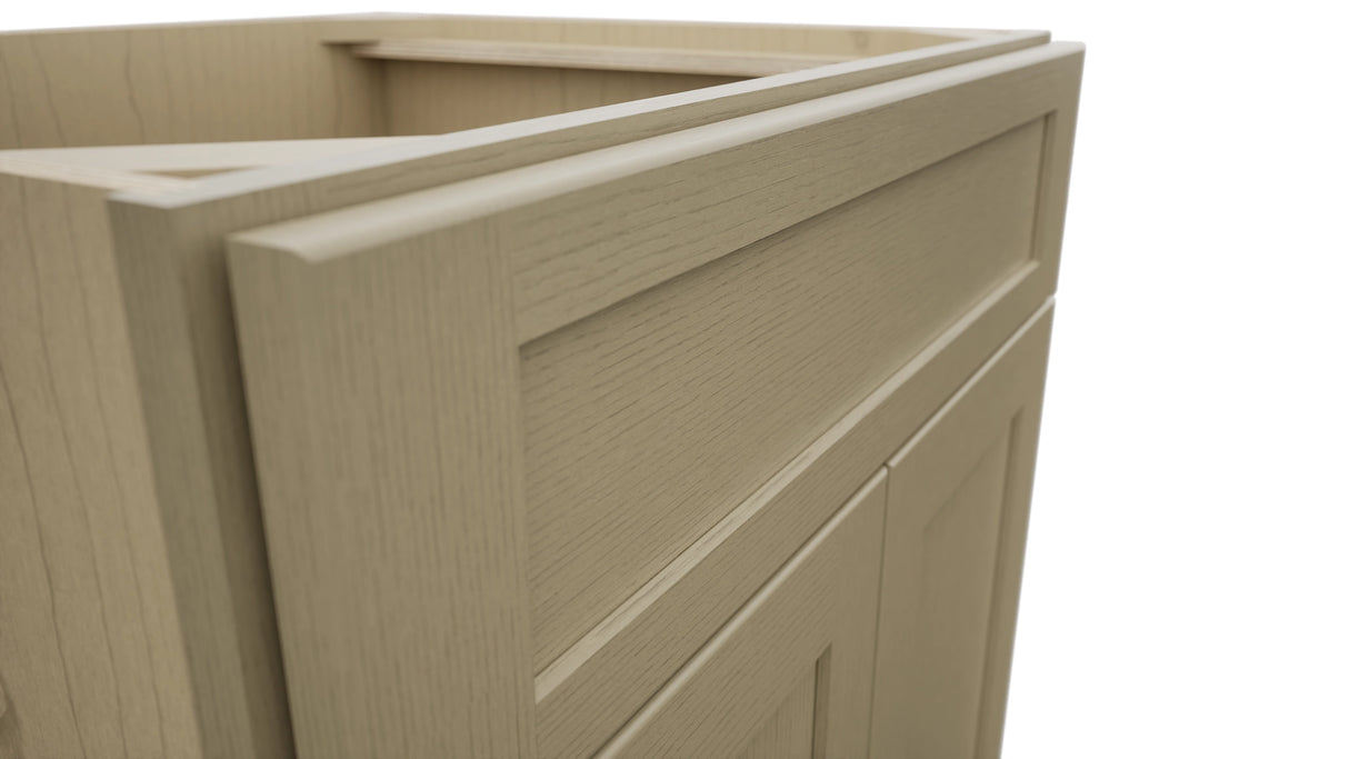 Fabuwood Galaxy Desert Oak SB27 Base Sink Cabinet, Detail View
