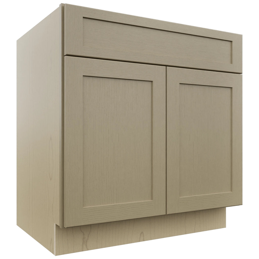 Fabuwood Galaxy Desert Oak SB33SDF Base Sink Cabinet, Front View