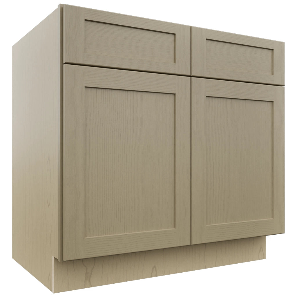 Fabuwood Galaxy Desert Oak SB36 Base Sink Cabinet, Front View