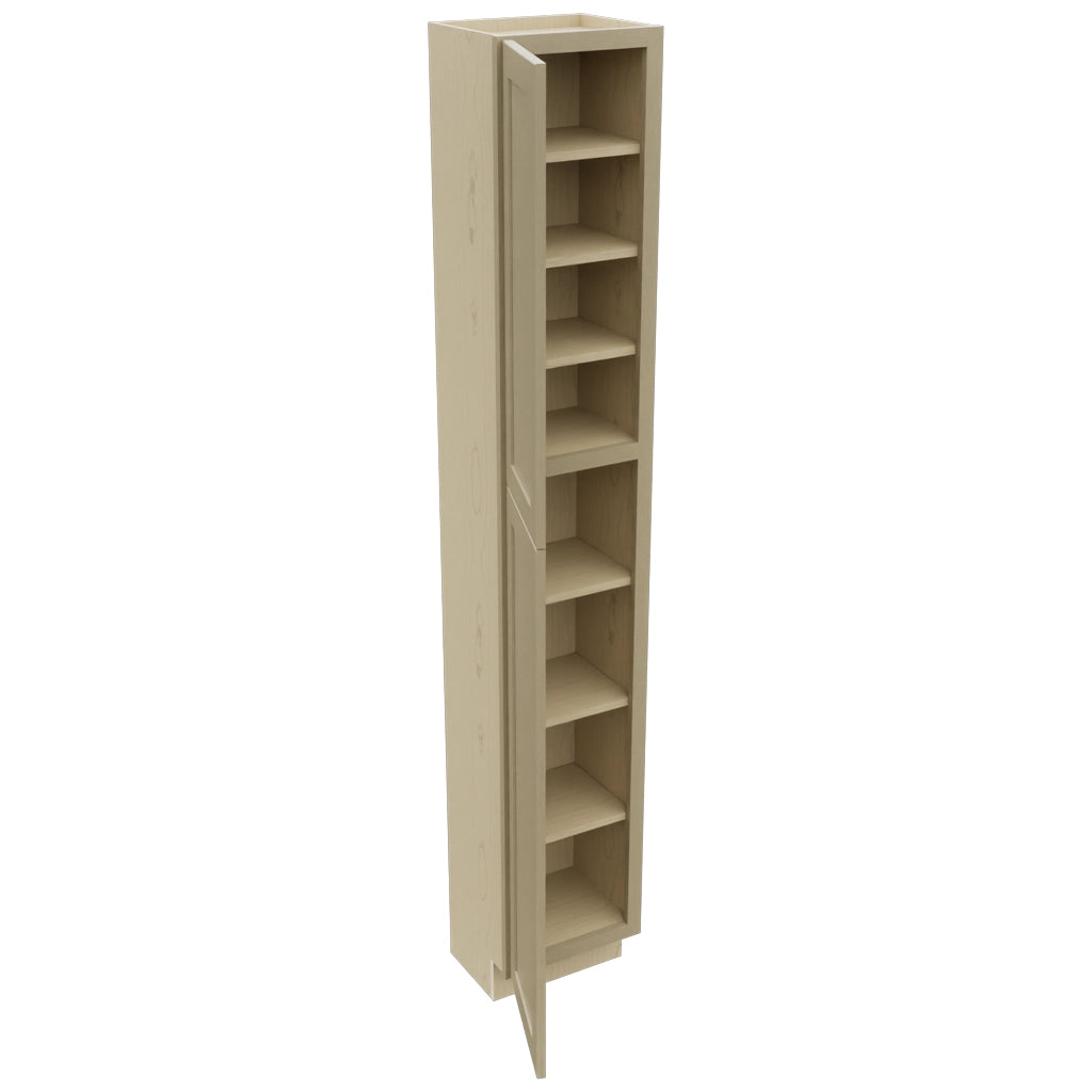 Fabuwood Galaxy Desert Oak TP151290 Tall Pantry Cabinet, Open View