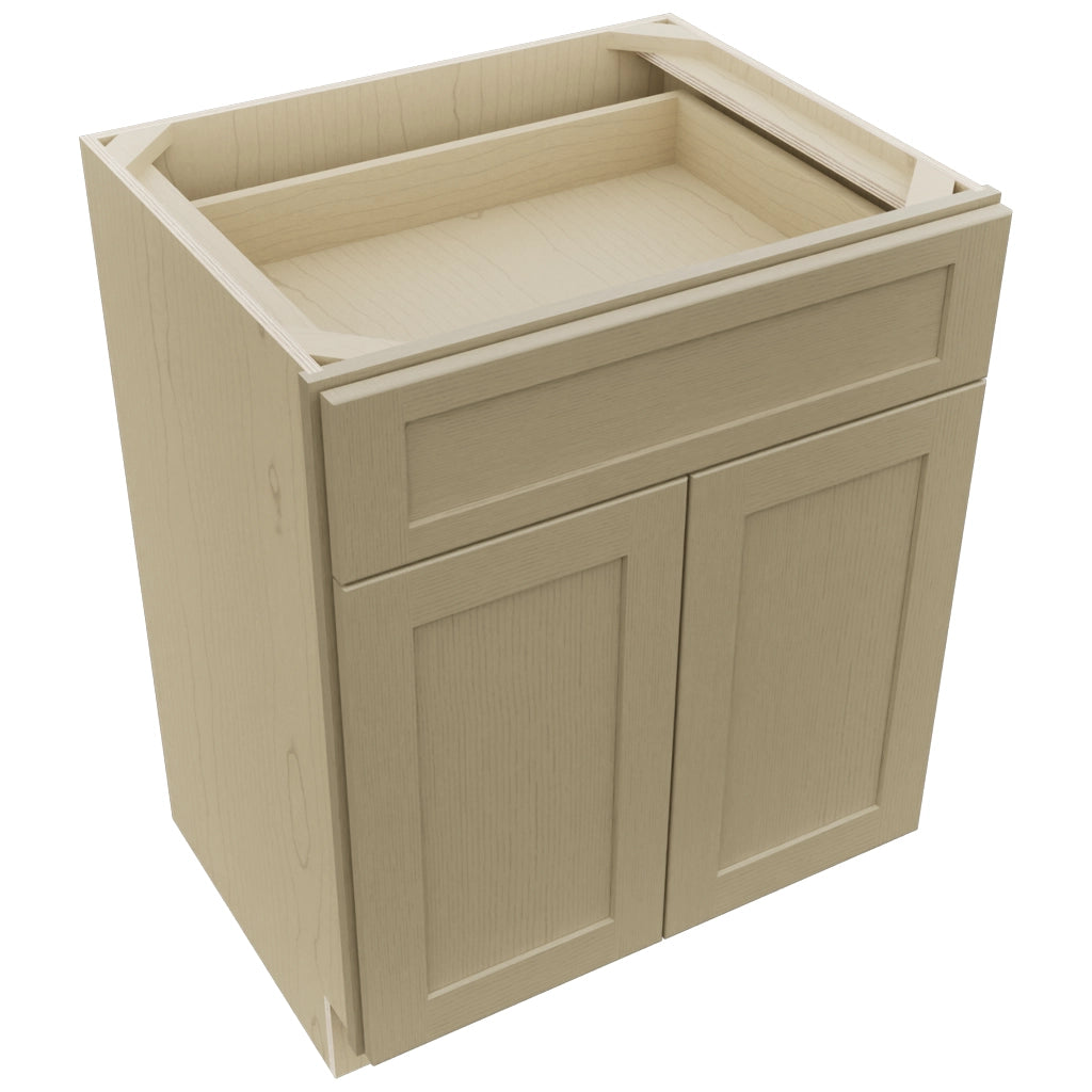 Fabuwood Galaxy Desert Oak VB27-34 Vanity Base Standard Cabinet, Top View