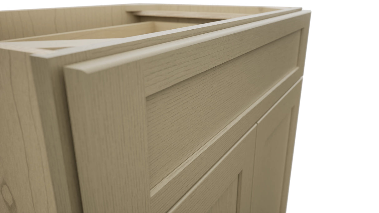 Fabuwood Galaxy Desert Oak VB30-34 Vanity Base Standard Cabinet, Detail View