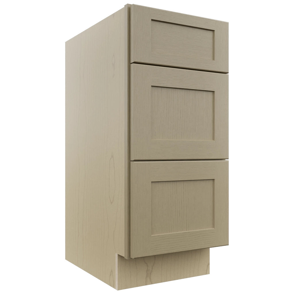 Fabuwood Galaxy Desert Oak VDB15-34 Vanity Drawer Cabinet, Front View