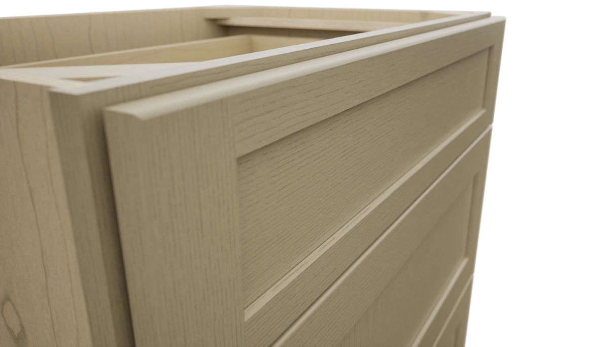 Fabuwood Galaxy Desert Oak VDB30-34 Vanity Drawer Cabinet, Detail View