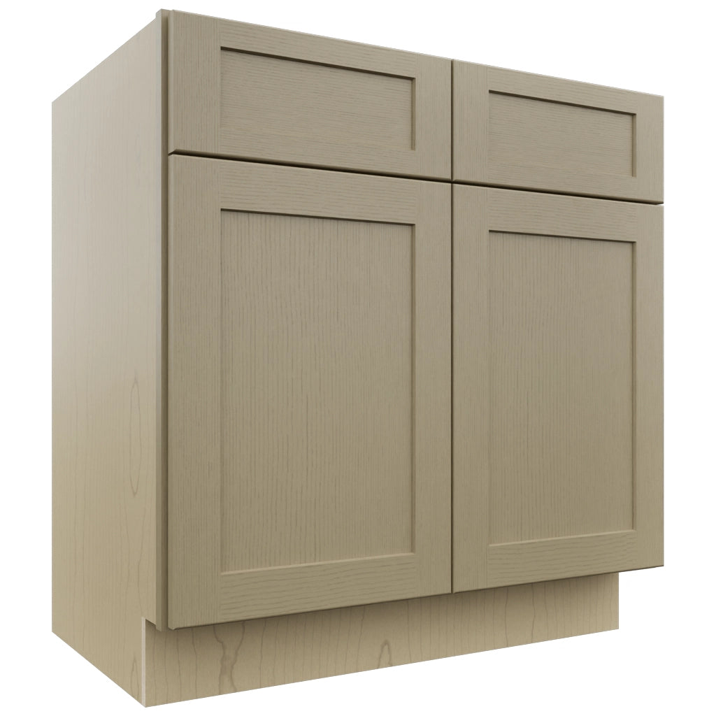 Fabuwood Galaxy Desert Oak VSB33-34 Vanity Sink Cabinet, Front View
