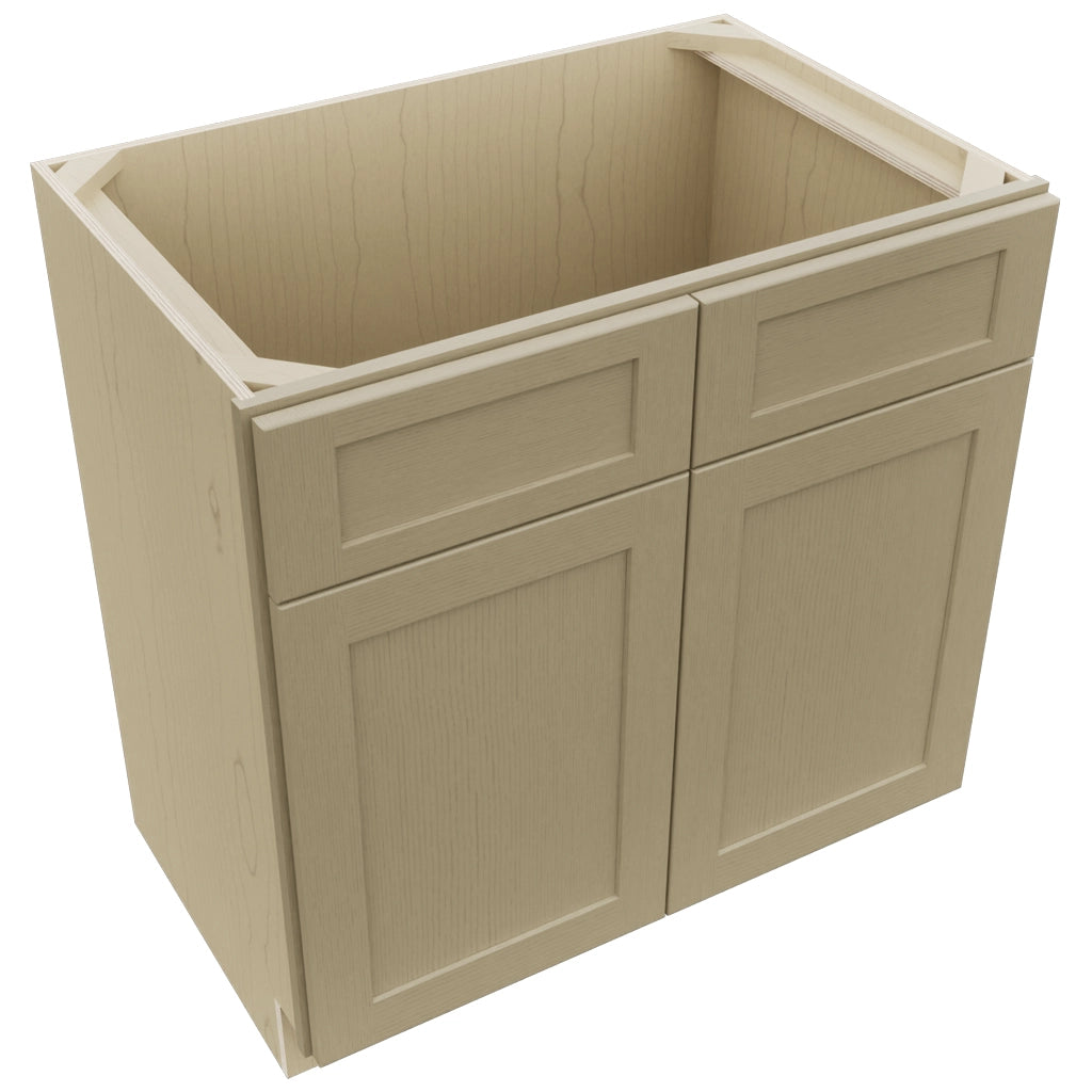 Fabuwood Galaxy Desert Oak VSB33-34 Vanity Sink Cabinet, Top View