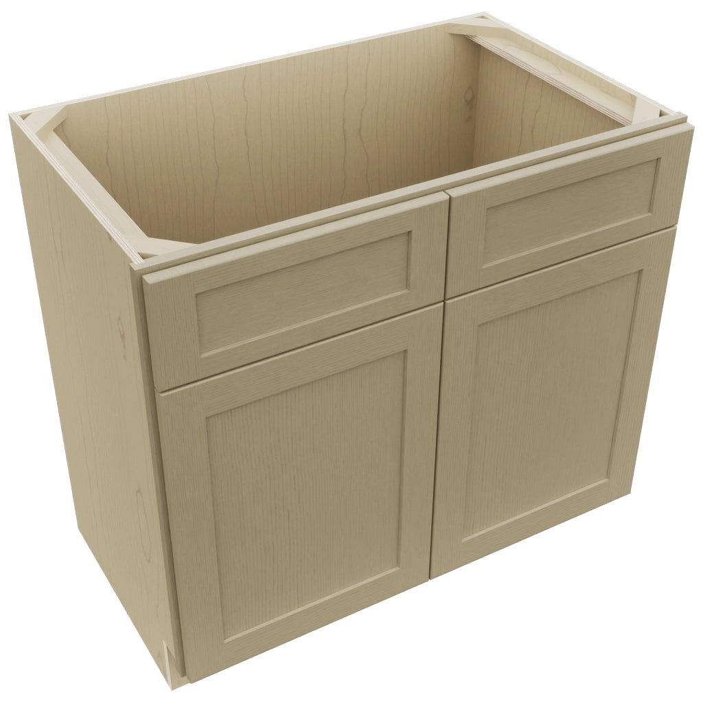 Fabuwood Galaxy Desert Oak VSB36-34 Vanity Sink Cabinet, Top View