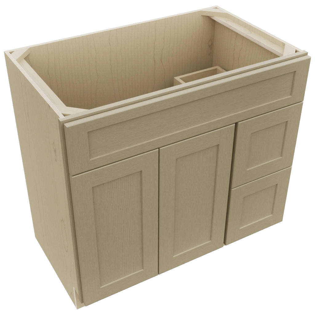 Fabuwood Galaxy Desert Oak VSD48 Vanity Combo Cabinet, Top View
