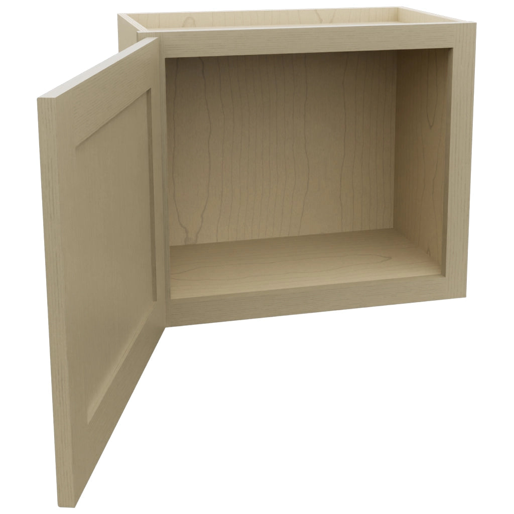 Fabuwood Galaxy Desert Oak W2118 Wall Standard Cabinet, Open View