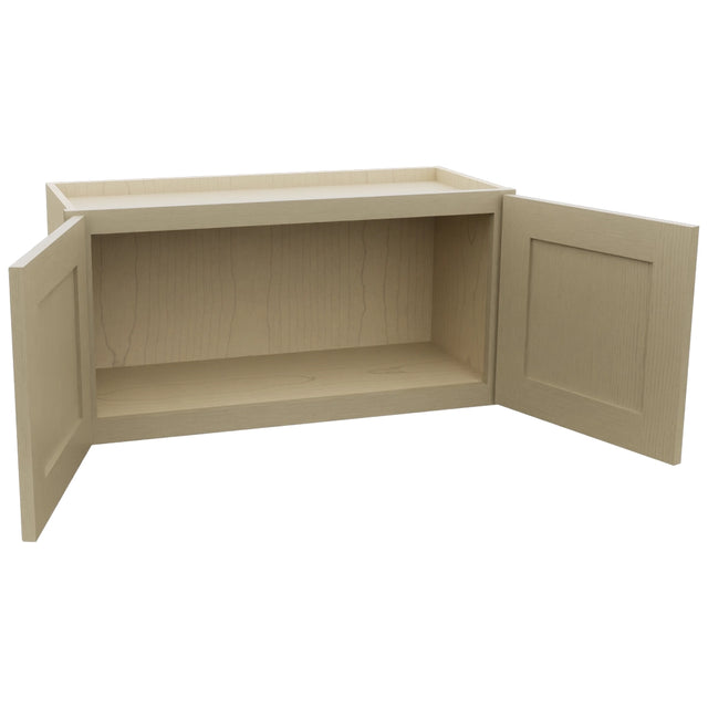 Fabuwood Galaxy Desert Oak W3015 Wall Standard Cabinet, Open View