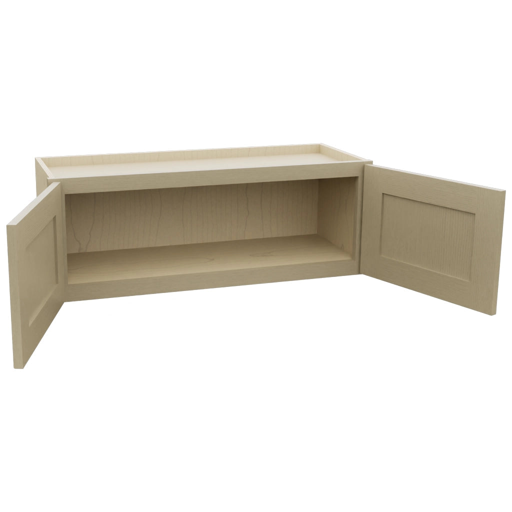 Fabuwood Galaxy Desert Oak W3312 Wall Standard Cabinet, Open View