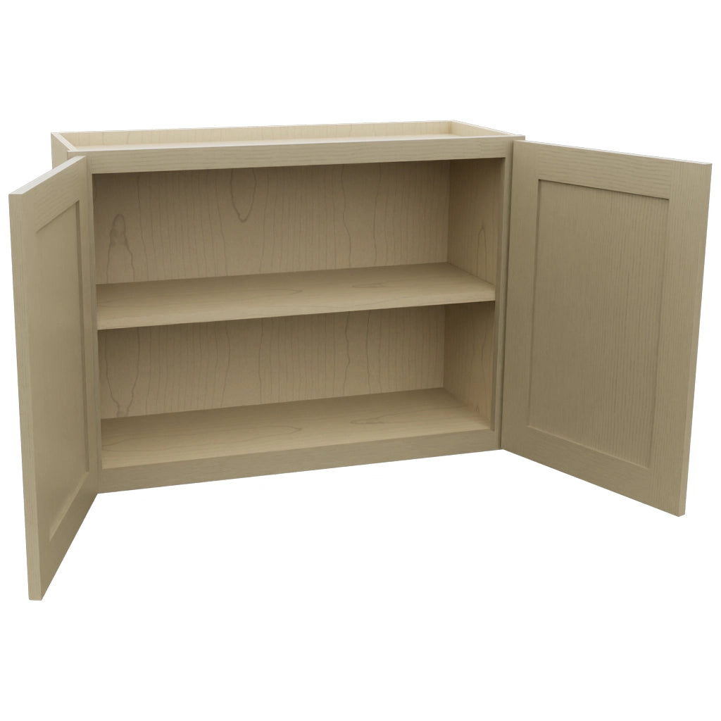 Fabuwood Galaxy Desert Oak W3324 Wall Standard Cabinet, Open View