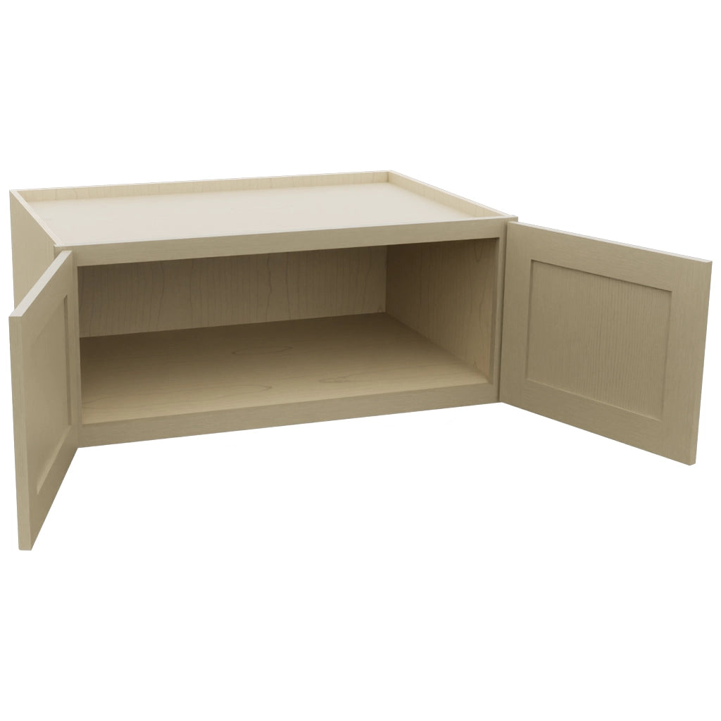 Fabuwood Galaxy Desert Oak W361524 Wall Deep Cabinet, Open View
