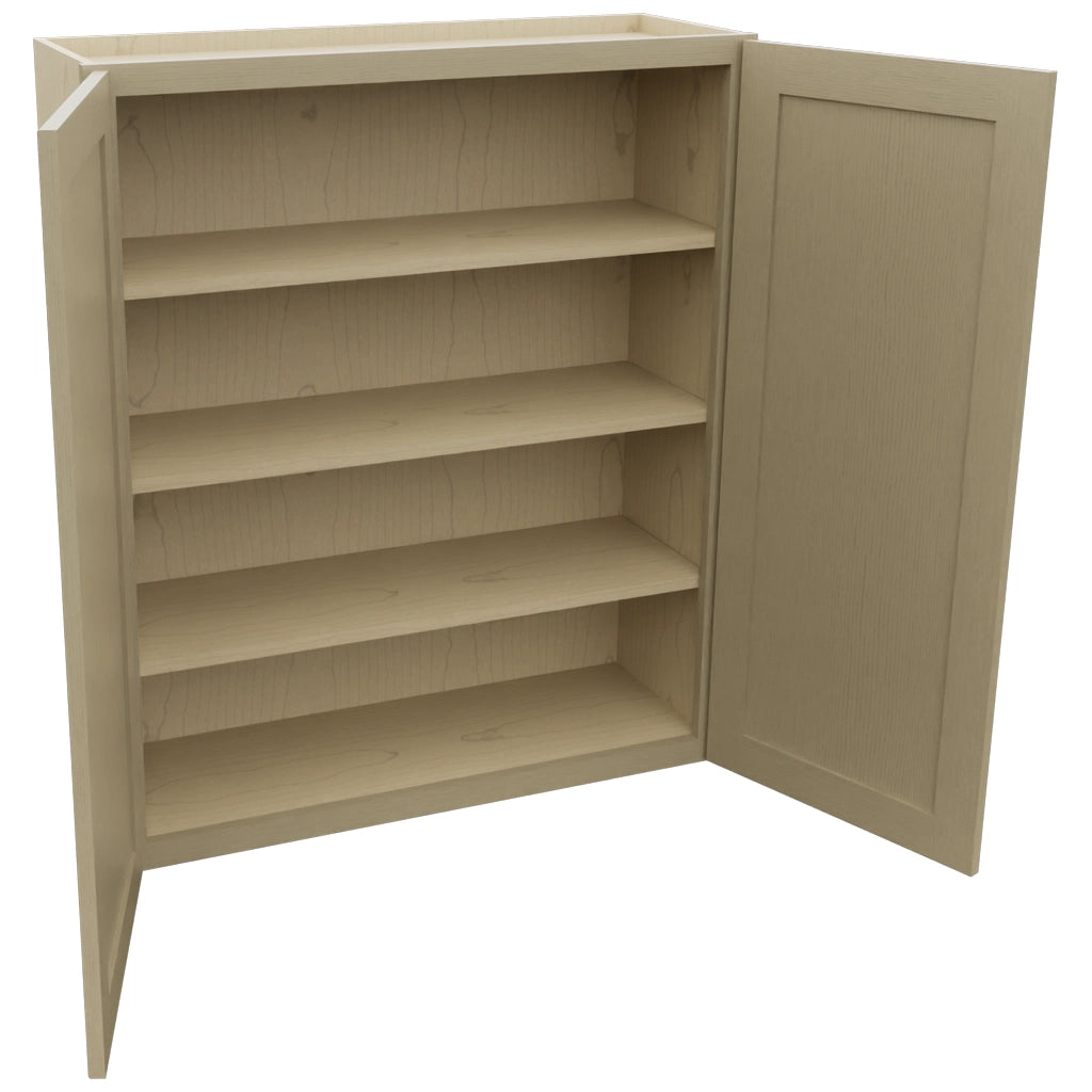 Fabuwood Galaxy Desert Oak W3642 Wall Standard Cabinet, Open View