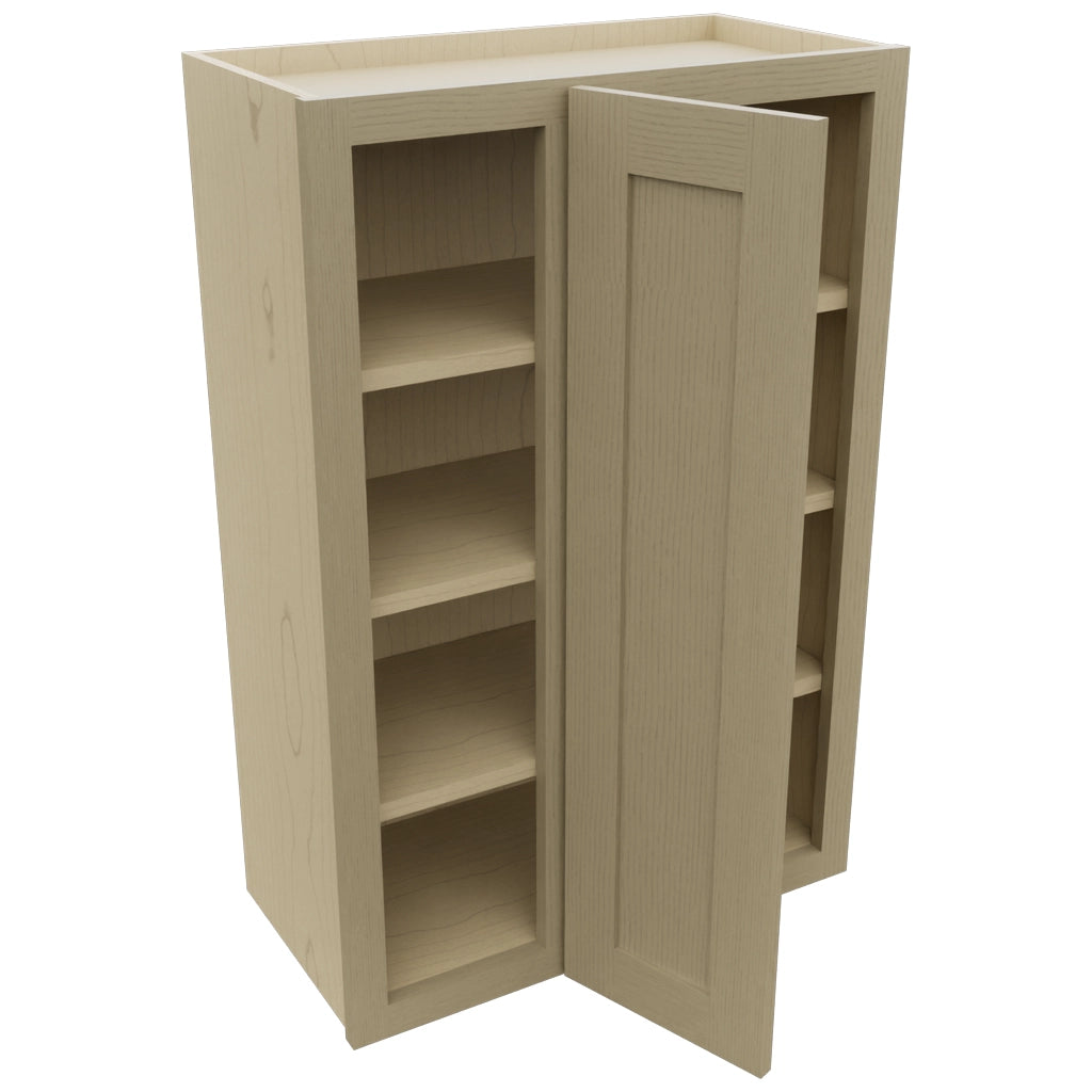 Fabuwood Galaxy Desert Oak WBC2436 Wall Corner Blind Cabinet, Open View