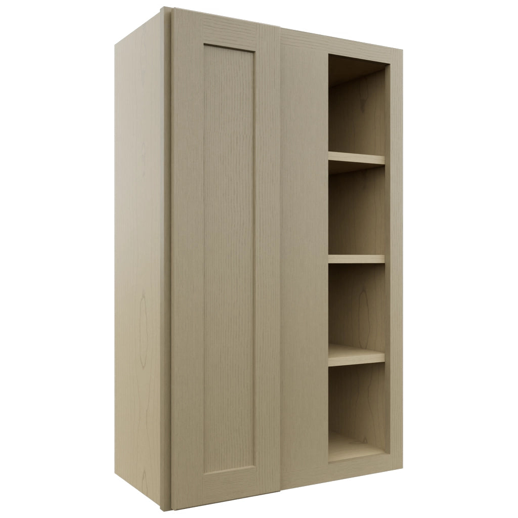 Fabuwood Galaxy Desert Oak WBC2439 Wall Corner Blind Cabinet, Front View