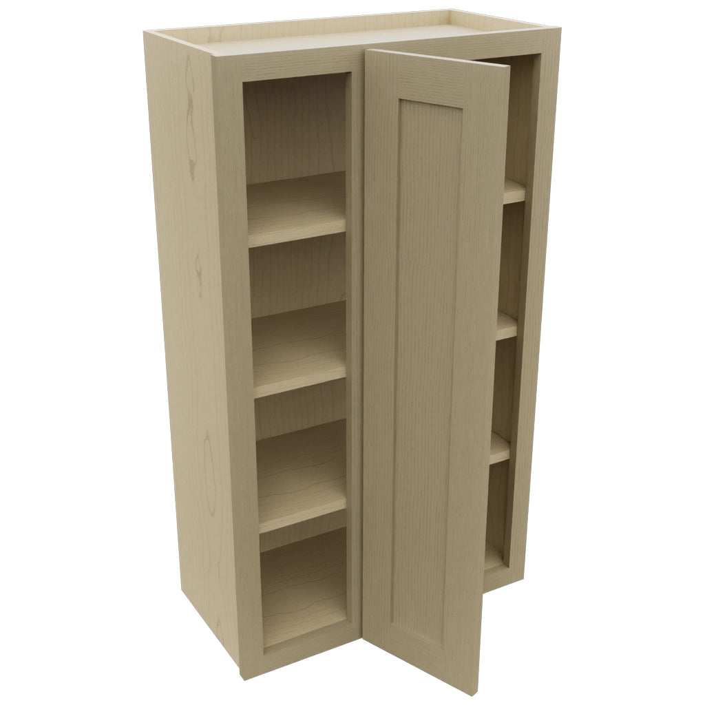 Fabuwood Galaxy Desert Oak WBC2442 Wall Corner Blind Cabinet, Open View