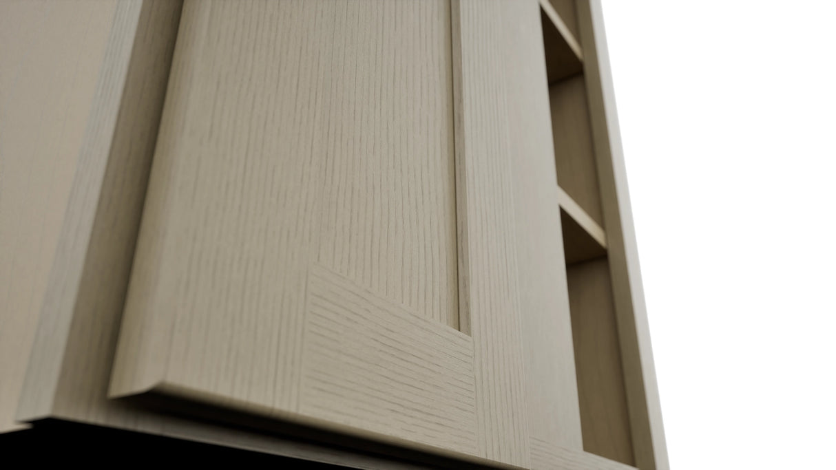 Fabuwood Galaxy Desert Oak WBC2442 Wall Corner Blind Cabinet, Detail View